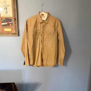 Wrangler Retro Premium Beige snap XL Shirt Lot #10MVR502T